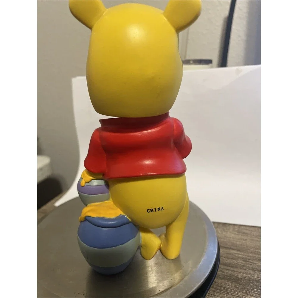Vintage Winnie the Pooh Honey Pot Clock, Bumblebee Bobble Head